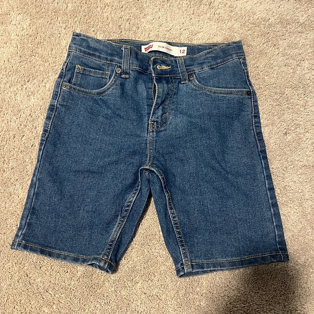 Levi's Kids Blue Denim Shorts